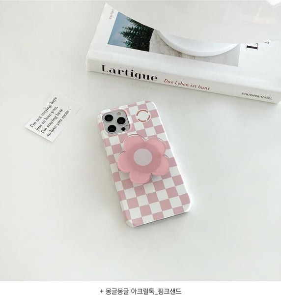 [Mademoment] 블록체크패턴 디자인 Phone Case