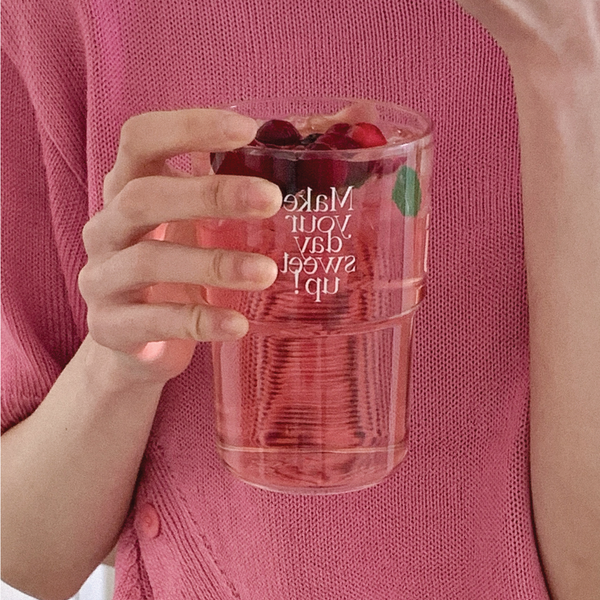 [Mademoment] Sweet Up Pink Clear Reusable Tumbler (Hot/Cold) 500ml