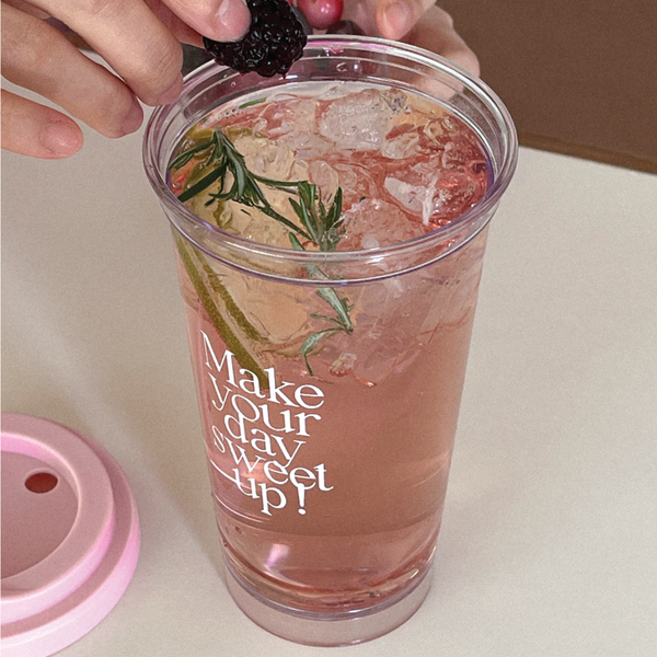 [Mademoment] Sweet Up Clear Reusable Cup (Hot/Cold) 473ml