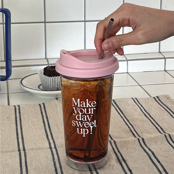 [Mademoment] Sweet Up Clear Reusable Cup (Hot/Cold) 473ml