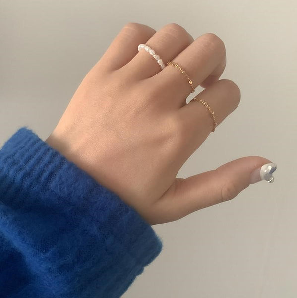 [moat] Dot Chain Ring (silver925)