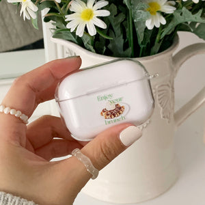 [Mademoment] Enjoy Brunch 디자인 Clear AirPods Case