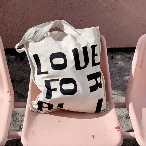[MINMIN] Love for All Bag(2way bag) [Natural]
