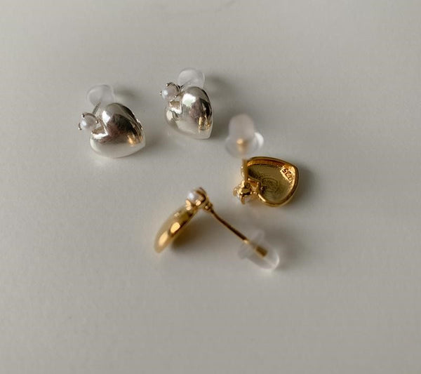 [moat] Fresh Heart Earring (silver925)