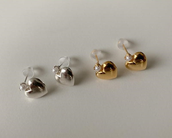 [moat] Fresh Heart Earring (silver925)