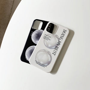 [Mademoment] Glass Bead 레터링 디자인 Phone Case