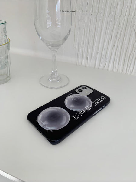 [Mademoment] Glass Bead 레터링 디자인 Phone Case