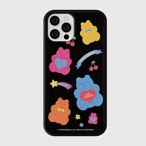 [THENINEMALL] Glitter Gummy Hard Phone Case (2 types)