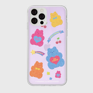 [THENINEMALL] Glitter Gummy Mirror Phone Case