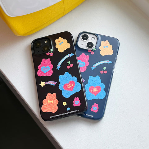 [THENINEMALL] Glitter Gummy Hard Phone Case (2 types)