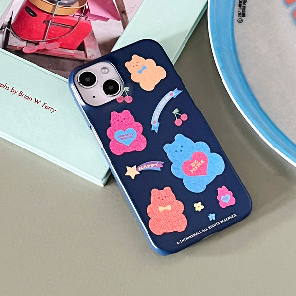 [THENINEMALL] Glitter Gummy Hard Phone Case (2 types)