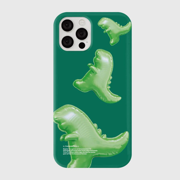 [THENINEMALL] Green Raptor Balloons Hard Phone Case (2 types)