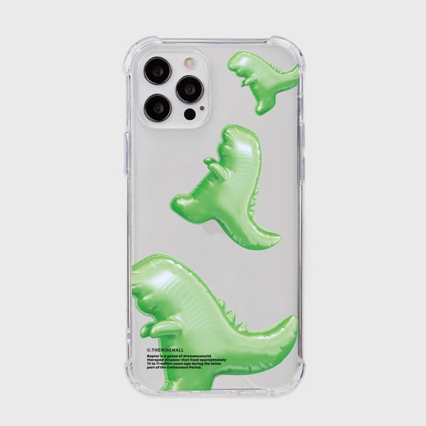 [THENINEMALL] Green Raptor Balloons Clear Phone Case (3 types)