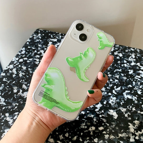 [THENINEMALL] Green Raptor Balloons Clear Phone Case (3 types)