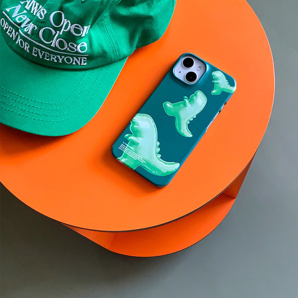 [THENINEMALL] Green Raptor Balloons Hard Phone Case (2 types)