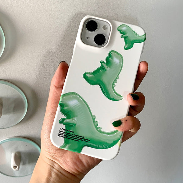 [THENINEMALL] Green Raptor Balloons Hard Phone Case (2 types)