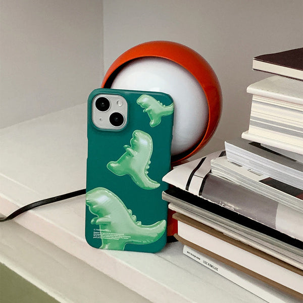 [THENINEMALL] Green Raptor Balloons Hard Phone Case (2 types)