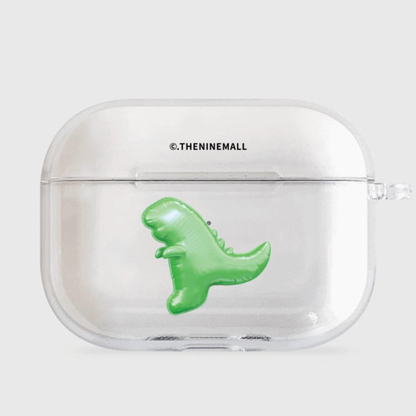 [THENINEMALL] Green Raptor Balloons AirPods Clear Case