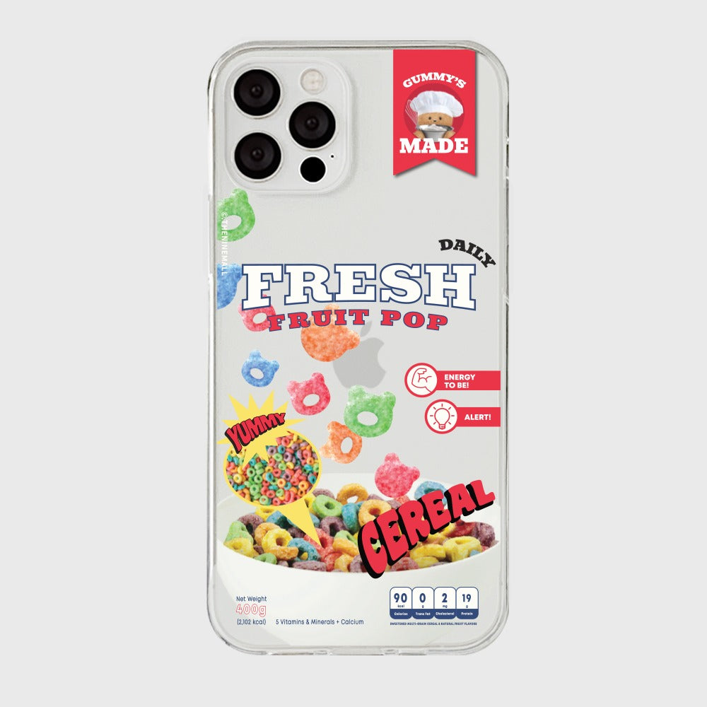 [THENINEMALL] Gummys Cereal Clear Phone Case (3 types)