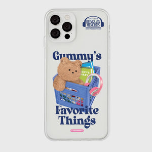 [THENINEMALL] Gummys Favorite Things Clear Phone Case (3 types)