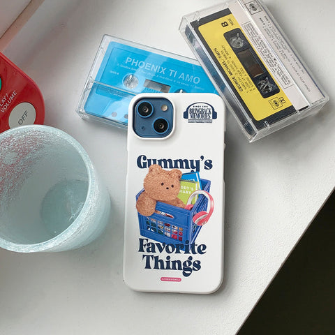 [THENINEMALL] Gummys Favorite Things Hard Phone Case (2 types)