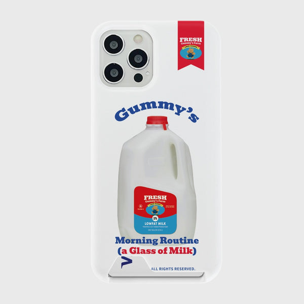 [THENINEMALL] Gummys Milk Hard Phone Case (2 types)