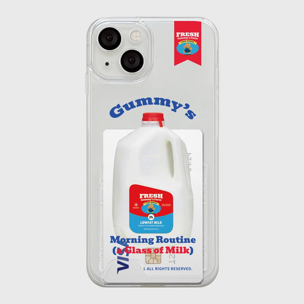 [THENINEMALL] Gummys Milk Clear Phone Case (3 types)