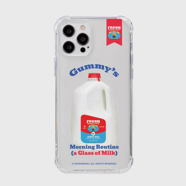 [THENINEMALL] Gummys Milk Clear Phone Case (3 types)