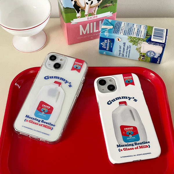 [THENINEMALL] Gummys Milk Hard Phone Case (2 types)