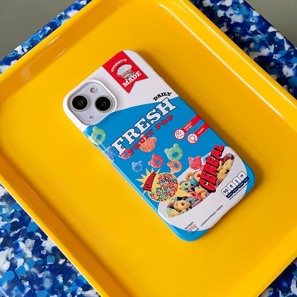 [THENINEMALL] Gummys Cereal Hard Phone Case (2 types)