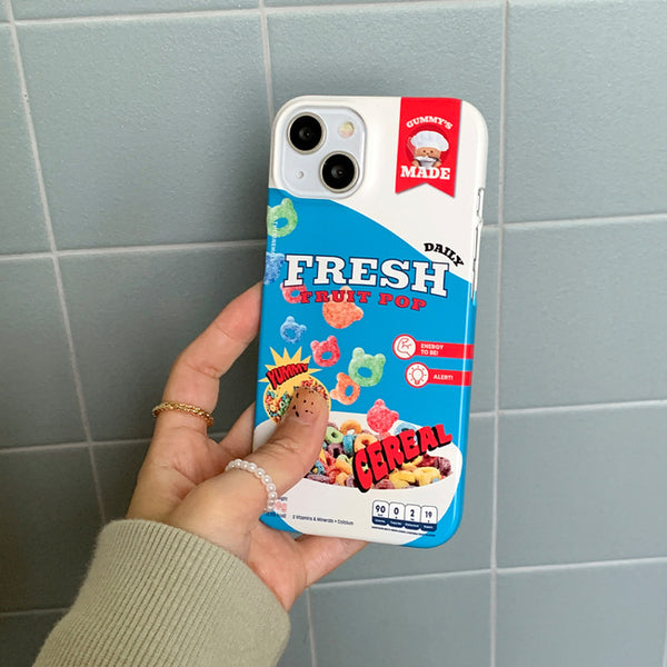 [THENINEMALL] Gummys Cereal Hard Phone Case (2 types)