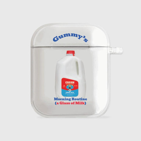 [THENINEMALL] Gummys Milk AirPods Clear Case
