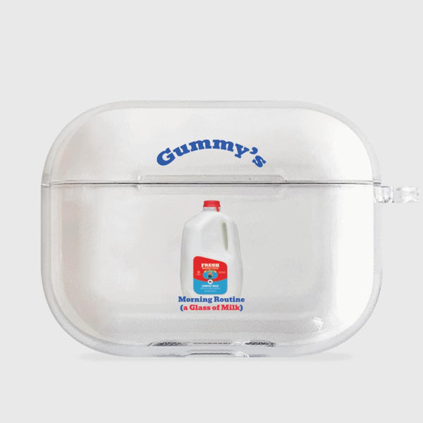 [THENINEMALL] Gummys Milk AirPods Clear Case