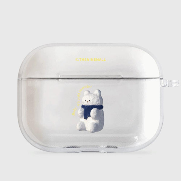 [THENINEMALL] Gummy Snowman AirPods Clear Case