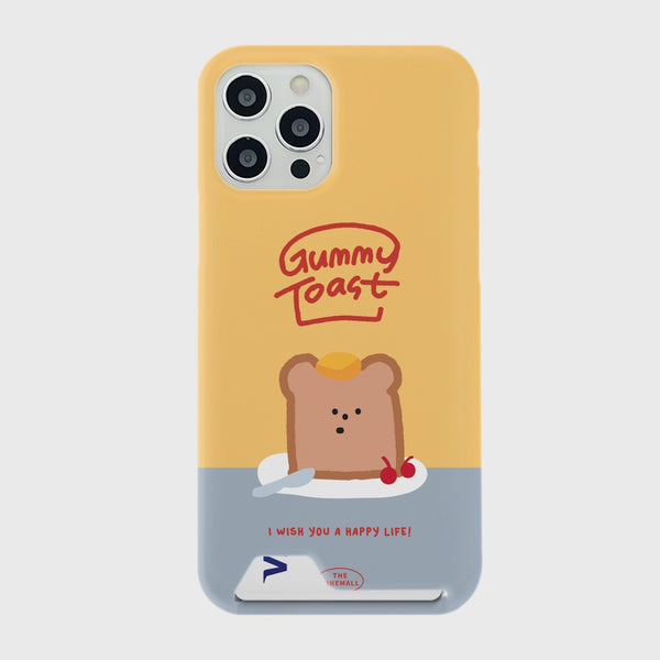 [THENINEMALL] Gummy Toast Hard Phone Case (3 types)