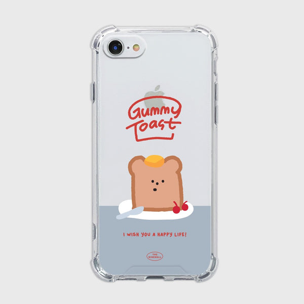 [THENINEMALL] Gummy Toast Clear Phone Case (3 types)