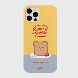 [THENINEMALL] Gummy Toast Hard Phone Case (3 types)