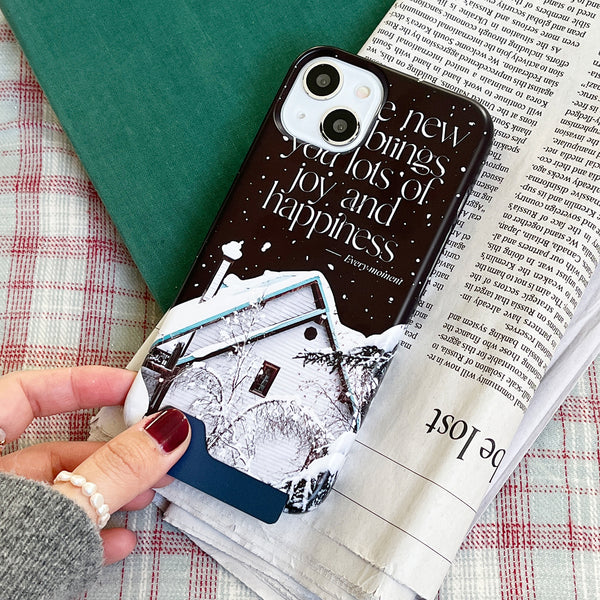 [Mademoment] Happy & Joy Lettering Design Phone Case