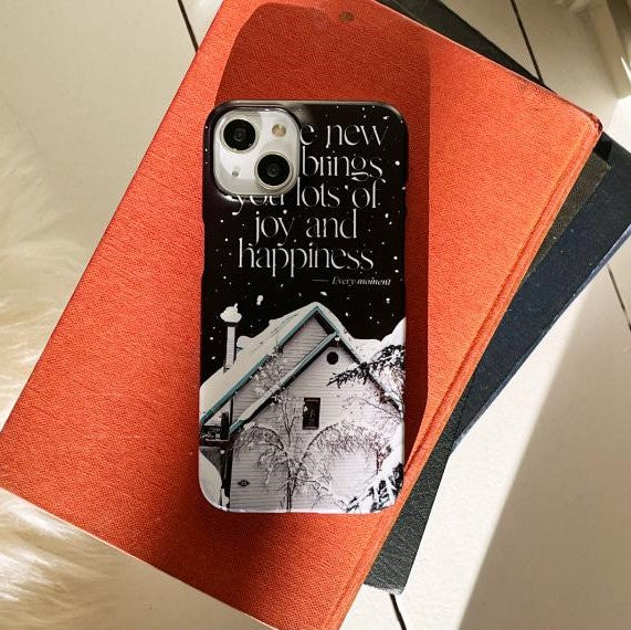 [Mademoment] Happy & Joy Lettering Design Phone Case