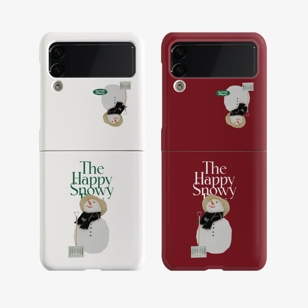 [Mademoment] Happy Snowy Lettering Design Phone Case