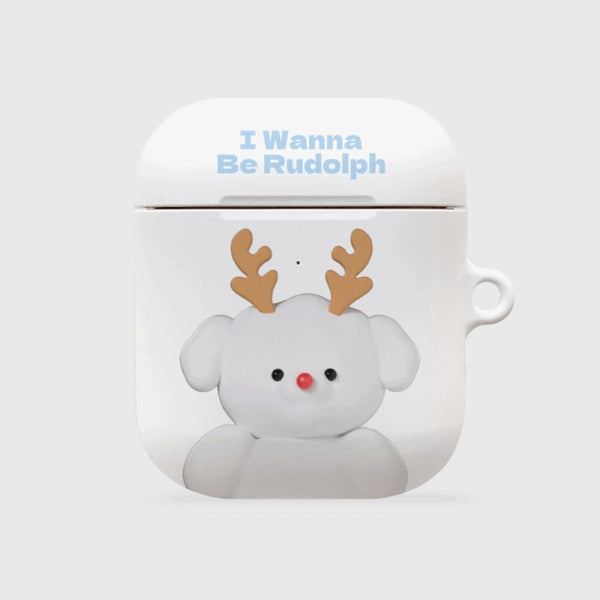 [THENINEMALL] Ppokku Wannabe Rudolph AirPods Hard Case