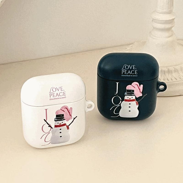 [Mademoment] Love And Joy Snowman Design Airpods Case