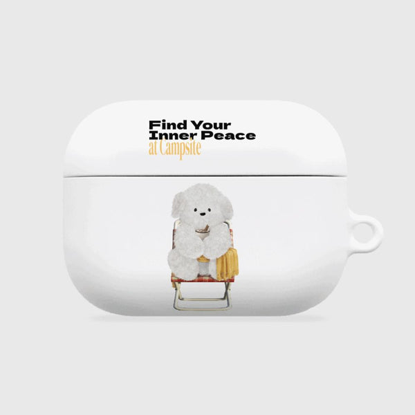 [THENINEMALL] Yellow Camping Ppokku AirPods Hard Case