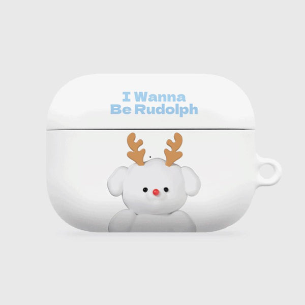 [THENINEMALL] Ppokku Wannabe Rudolph AirPods Hard Case