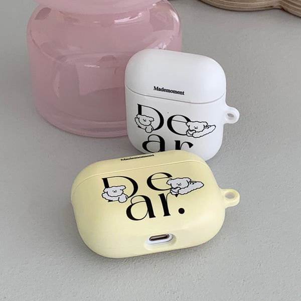 [Mademoment] Dear Molly Lettering Design Airpods Case