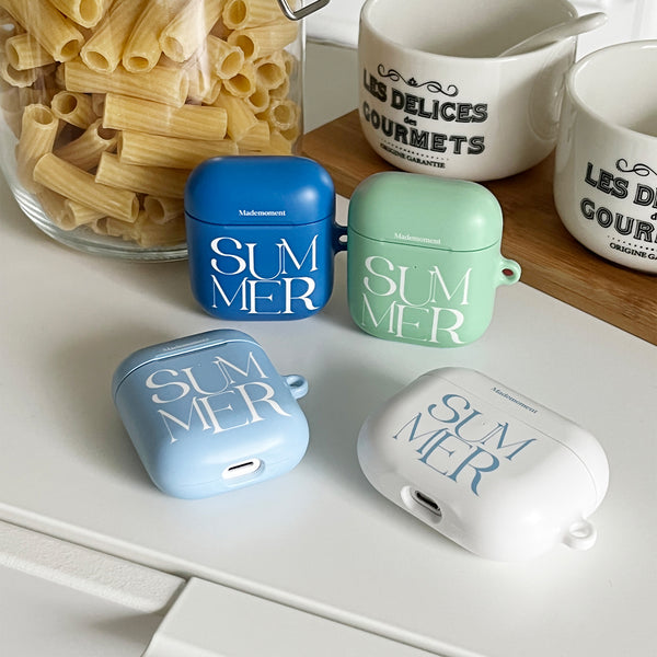 [Mademoment] Summer Mood Lettering Design Airpods Case