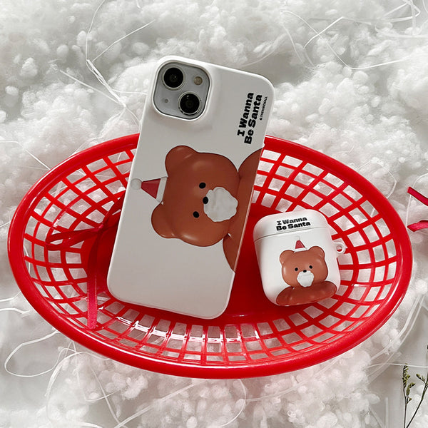 [THENINEMALL] Gummy Wannabe Santa AirPods Hard Case