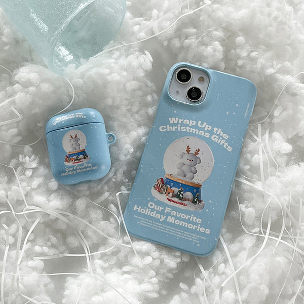 [THENINEMALL] Ppokku Snowball AirPods Hard Case