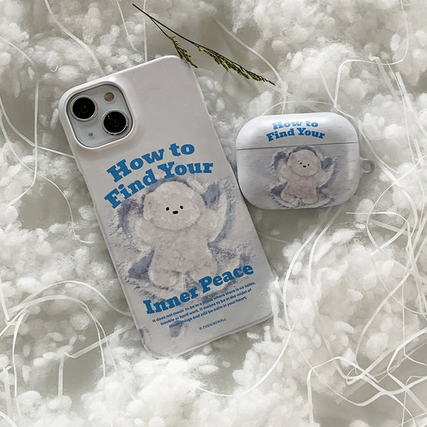 [THENINEMALL] Ppokku Snow Inner Peace AirPods Hard Case