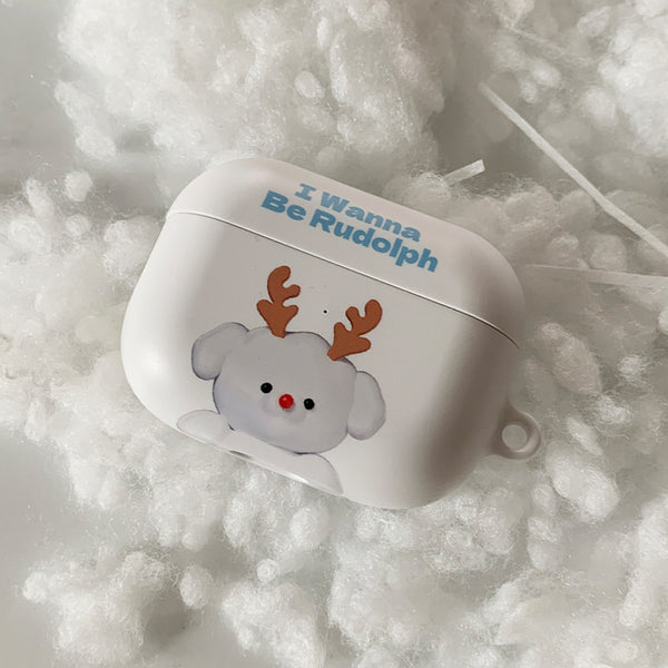 [THENINEMALL] Ppokku Wannabe Rudolph AirPods Hard Case